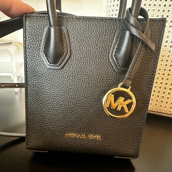 MK Mercer Extra-Small Pebbled Leather Crossbody Bag - Picture 1 of 3